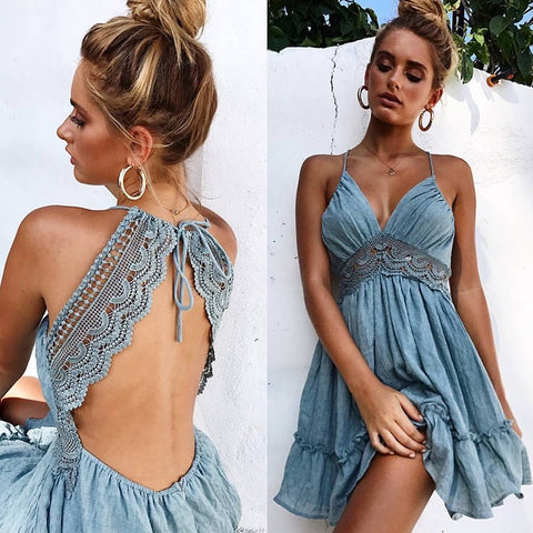 2020 Sexy Lace Beach Dress Ladies Bikini Swimsuit Cover Up Tunics Beach Bathing Suits Swimwear Cover Up Beachwear Saida De Praia