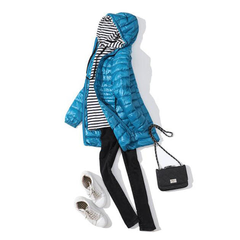 7XL Winter Ultra Light Down Jacket Women Fashion Casual 90% White Duck Down Jacket Plus Size Long Hooded Coat Waterproof Parka