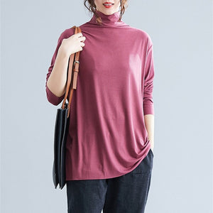 2019 Spring Autumn Oversize Knit Sweater Women Long sleeve Turtleneck Thin Sweaters Female Plus size 5XL Inside Casual Tops G756